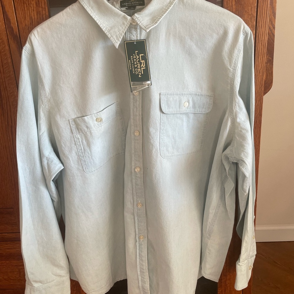 Ralph Lauren women’s chambray shirt 2X NWT